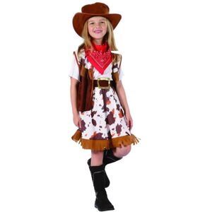 Šaty na karneval kovbojská dívka 120 - 130 cm