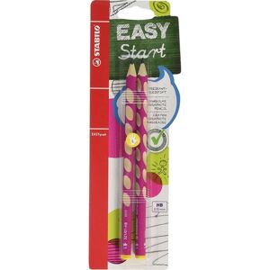 STABILO B-49823-5 EASYgraph Ergonomická grafitová tužka pro leváky růžová 2 ks HB
