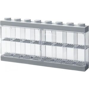 LEGO® sběratelská skříňka na 16 minifigurek - šedá