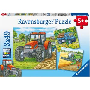 Ravensburger Puzzle 093885 Stroje v zemědělství 3x49 dílků