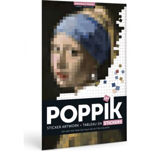 Dívka s perlovými náušnicemi samolepkový plakát