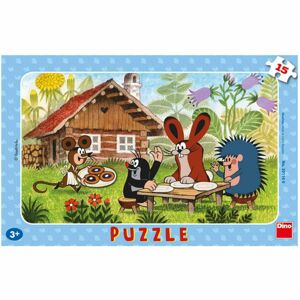 Dino Puzzle Krteček na návštěvě 15 dílků