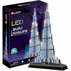 CubicFun Puzzle 3D Burj Khalifa LED 136 dílků