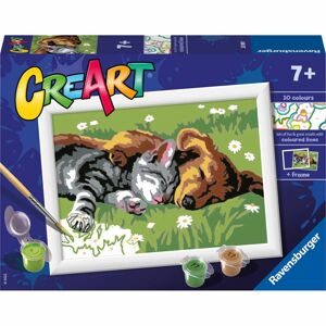 CreArt 201891 Spící pes a kočka