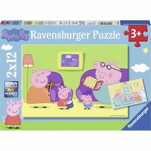Ravensburger puzzle 075966 Prasátko Peppa 2x12 dílků