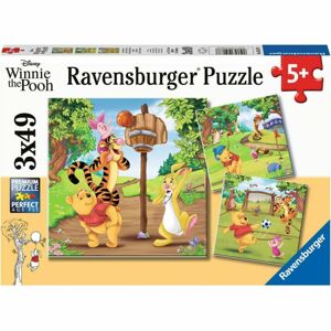 Ravensburger puzzle 051878 Disney Medvídek Pú Sportovní den 3x49 dílků