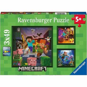 Ravensburger puzzle 056217 Minecraft Biomes 3x49 dílků