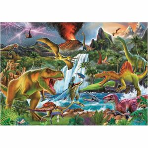 Dino boj dinosaurů 100 xl puzzle