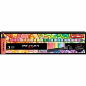 STABILO 7023-01-5-20 BOSS ORIGINAL ARTY Stolní set zvýrazňovačů  23 ks vč. 9 neonových barev