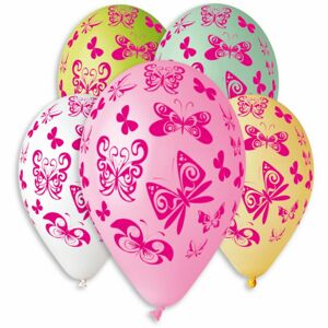 Smart Balloons Balonky nafukovací motýl průměr 30cm 5ks