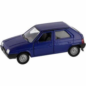 Dromader Auto Welly Škoda Favorit 11cm 1:34 modrý