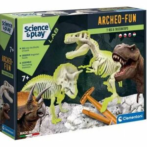 Clementoni - Archeo-Fun T-rex a Triceratops