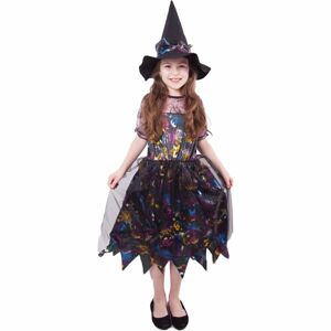 Rappa Dětský kostým barevná čarodějnice velikost S