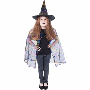 Rappa Dětský plášť čarodějnice s kloboukem