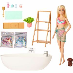 Mattel Barbie panenka a koupel s mýdlovými konfetami blondýnka HKT92