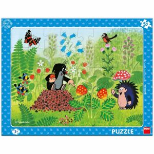 Dino Krtek a jahody 40 dílků deskové puzzle