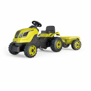 Smoby Šlapací traktor Farmer XL zelený s vozíkem 710130