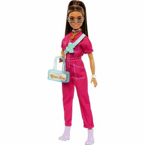 Barbie Deluxe módní panenka - v kalhotovém kostýmu HPL76