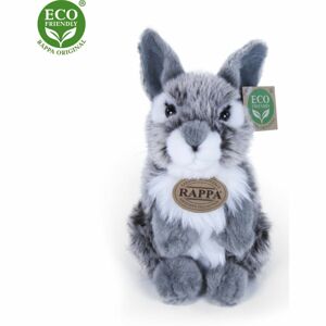 Rappa Plyšový zajíc šedý sedící 20 cm Eco Friendly