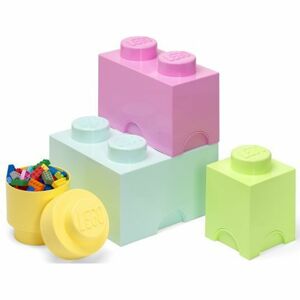 LEGO® úložné boxy Multi-Pack 4 ks - pastelové