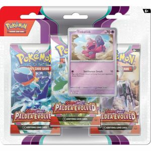 Pokémon TCG: Scarlet & Violet 02 Paldea Evolved - 3 Blister Booster Tinkatink