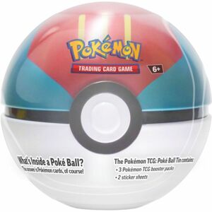 Pokémon TCG: September Pokeball Tin červeno-zelený