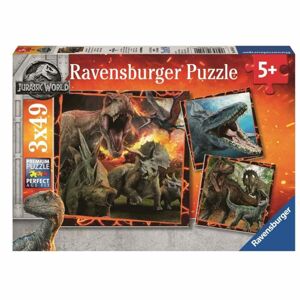 Ravensburger Puzzle Premium 80540 Jurský svět Zánik říše 3x49 dílků