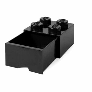 LEGO® úložný box 4 s šuplíkem černá