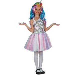 Dětské šaty na karneval jednorožec 130 - 140 cm
