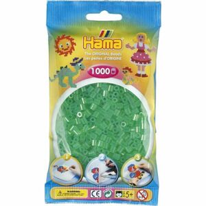 Hama H207-16 Midi Průhledné zelené korálky 1000 ks