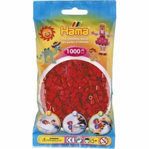 Hama H207-22 Midi Tmavě červené korálky 1000 ks