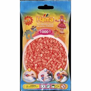 Hama H207-44 Midi Pastelově červené korálky 1000 ks