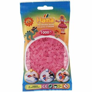 Hama H207-72 Midi Průhledné růžové korálky 1000 ks