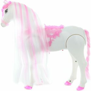 Kůň růžový na baterie