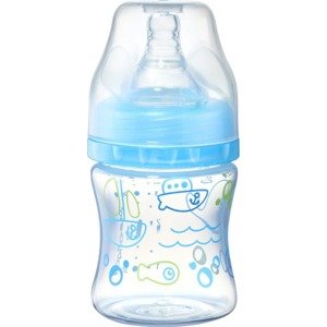 BabyOno BabyOno Antikoliková lahvička se širokým hrdlem, 120ml - modrá