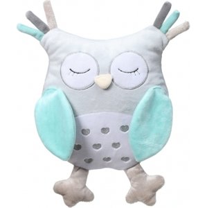 BabyOno Plyšová hračka s chrastítkem Owl Sofia - modrá