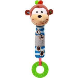 Plyšová pískací hračka s kousátkem Baby Ono opička George