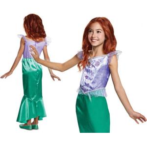 Disguise Kostým Ariel Classic - Princezna Malá mořská víla (licence), velikost M (7-8 let)