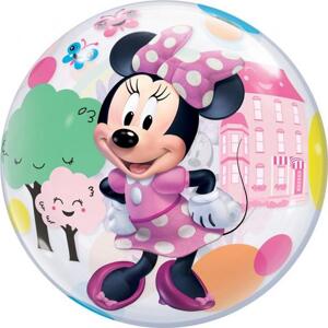 Qualatex Fóliový balónek 22" QL Bubble Capacity "Minnie Mouse Fun