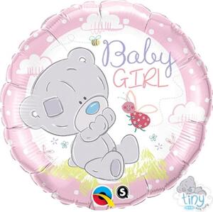 Qualatex Fóliový balónek 18" QL CIR - "Tiny Tatty Teddy Baby Girl