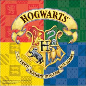 Procos Papírové ubrousky "Harry Potter Hogwarts Houses", rozměr 33 x 33 cm, 20 ks.