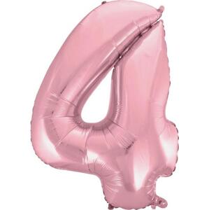 Godan / balloons Fóliový balónek "Digit 4", růžový, 92 cm