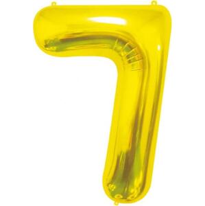 Godan / balloons B&C fóliový balónek číslo 7, zlatý, 85 cm