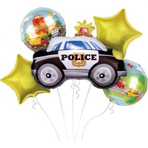 Godan / balloons Fóliové balónky - Policejní sada, 5 ks.