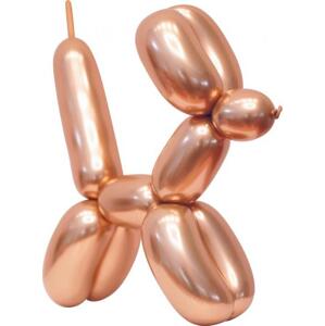 Godan / beauty & charm Modelovací balónky Beauty&Charm, platinově růžové a zlaté, 50 ks KK