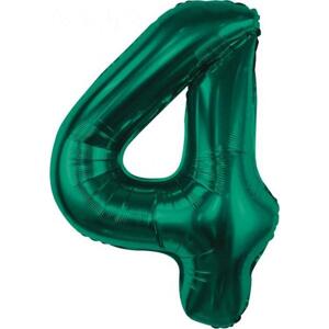 Godan Fóliový balónek B&C, číslo 4, lahvově zelený, 85 cm