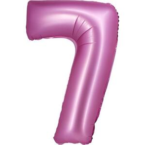 Godan / balloons Fóliový balónek B&C, číslo 7, saténově růžový, 76 cm