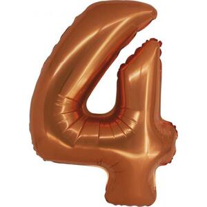 Godan / balloons Chytrý fóliový balónek, číslo 4, měď, 76 cm