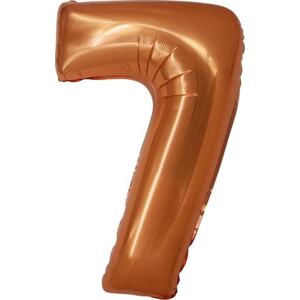 Godan / balloons Chytrý fóliový balónek, číslo 7, měď, 76 cm