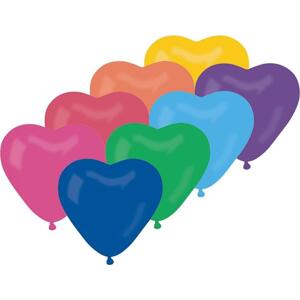 CR pastelové balónky srdce - vícebarevné 80/50 ks.